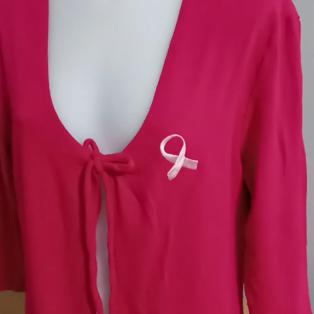 Pink open cardigan